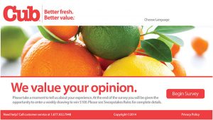 Cub Foods Customer Satisfaction Survey - www.Cublistens.co