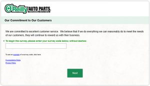 O’Reilly Auto Parts Survey - www.oreillycares.com